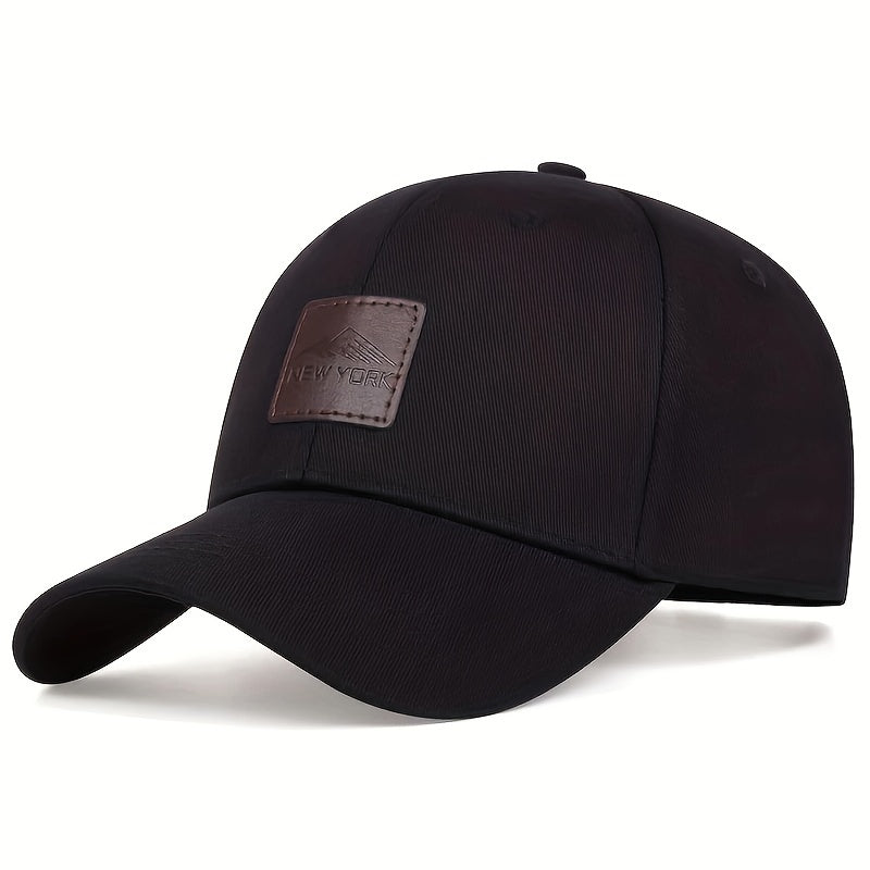Men's Baseball Cap Adjustable UV Protection Lightweight Polyester Casual Outdoor Spring Autumn