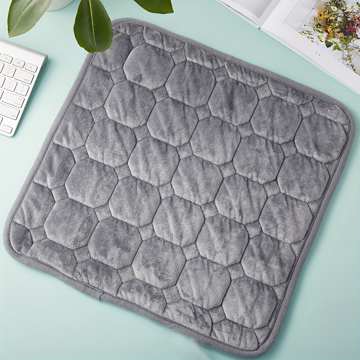 Современная однотонная подушка для стула - прочная, машинная стирка, полиэстеровая сидушка для круглогодичного использования, многофункциональный домашний акцент