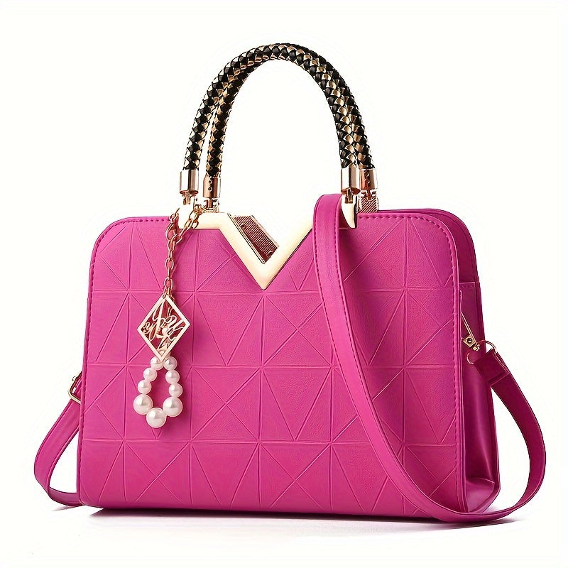 Women's Fall PU Shoulder Bag Zipper Closure Crossbody Handbag in Multiple Colors