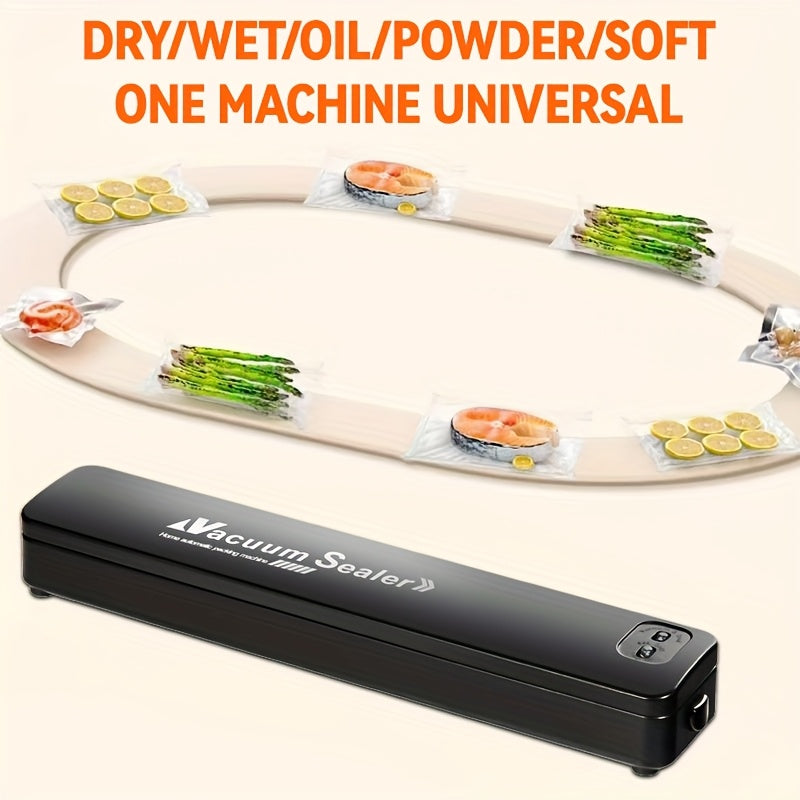 Avtomatik vakuum yopish mashinasi, sous vide funksiyasi bilan, 50 ta yopish paketlari bilan