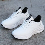 Мужские всесезонные водонепроницаемые кроссовки из искусственной кожи с дышащей тканевой подкладкой и резиновой подошвой EVA