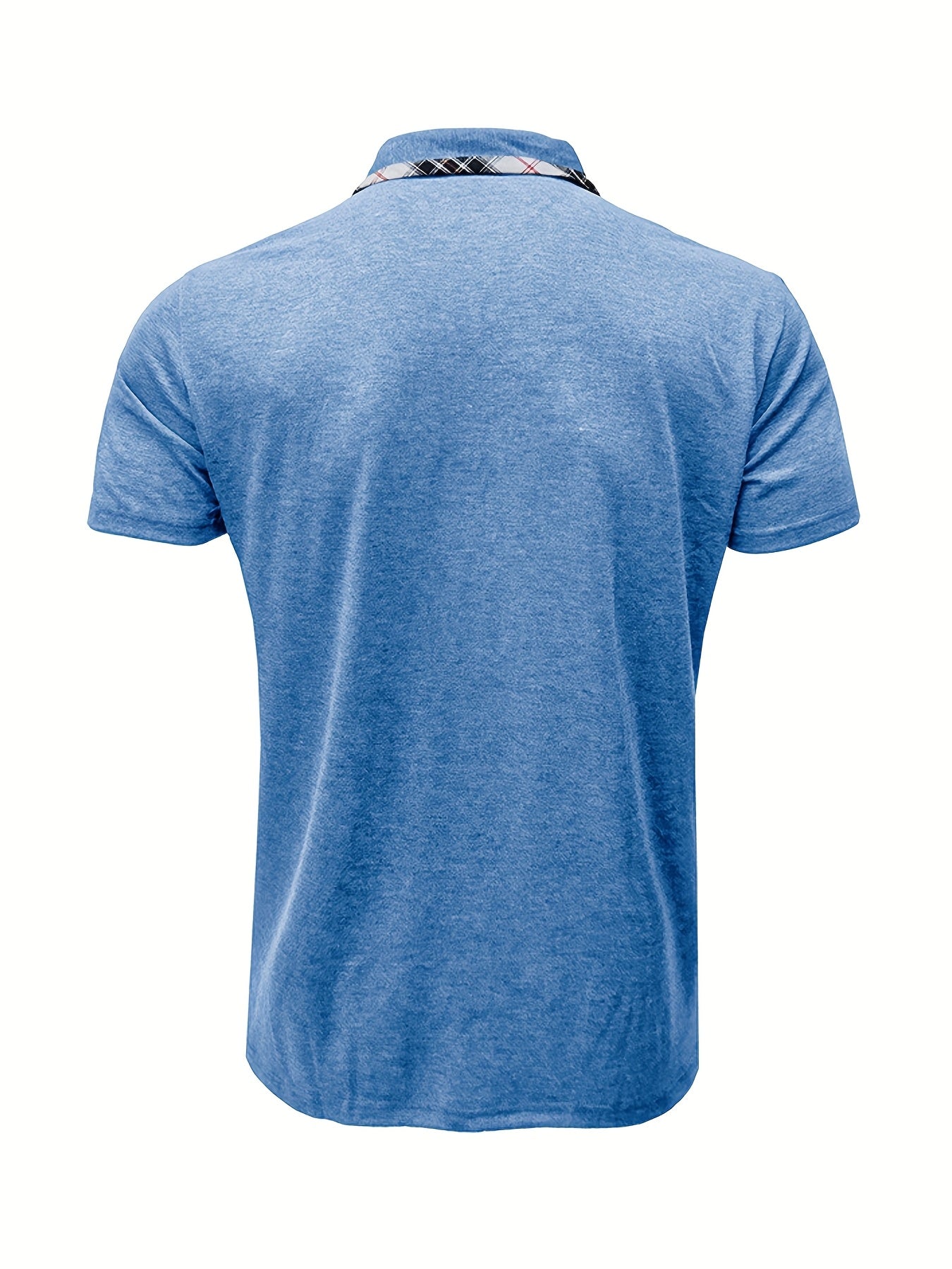 Erkaklar uchun qo'shimcha o'lchamdagi cho'ntakli polo ko'ylak, plitka yaka, biroz cho'ziladigan to'qima (77% polyester, 19% viskoza, 4% elastan), yozda 180g/m² og'irlikda ideal.