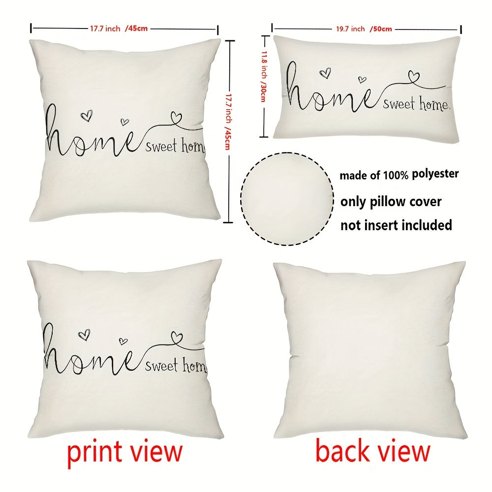 "Uy shirin uy" dizayni bilan qulay fermada yostiq qoplamasi. 100% polyesterdan tayyorlangan rustik kabin uslubi, oson yuvish uchun zipli. Ikkita o'lchovda mavjud, divan yoki divan bezatish uchun mukammal. Yostiq ichki qismi kiritilmagan.