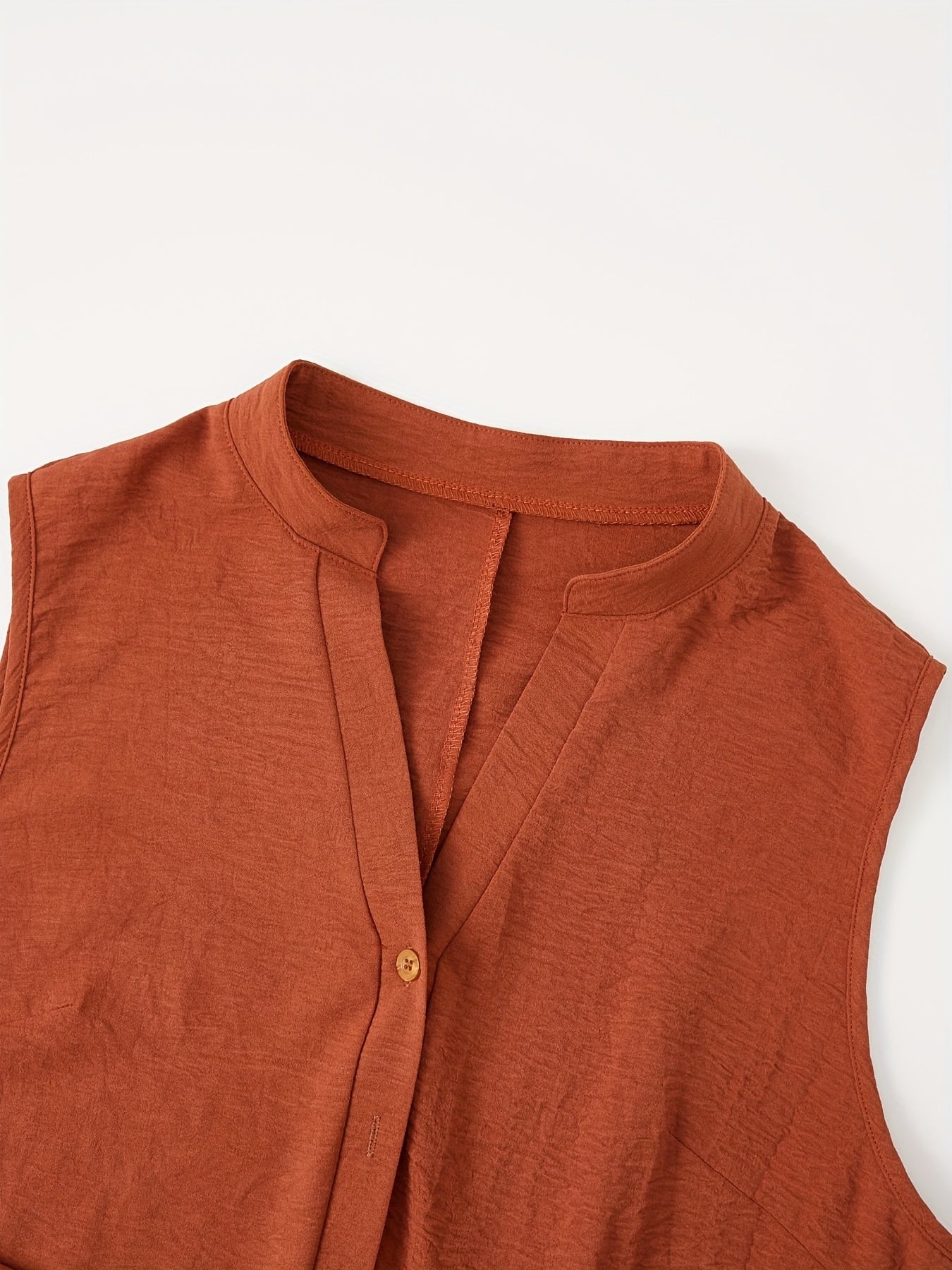 Plus Size Sleeveless Jumpsuit Scoop Neck Cut-Out Pockets Casual Holiday