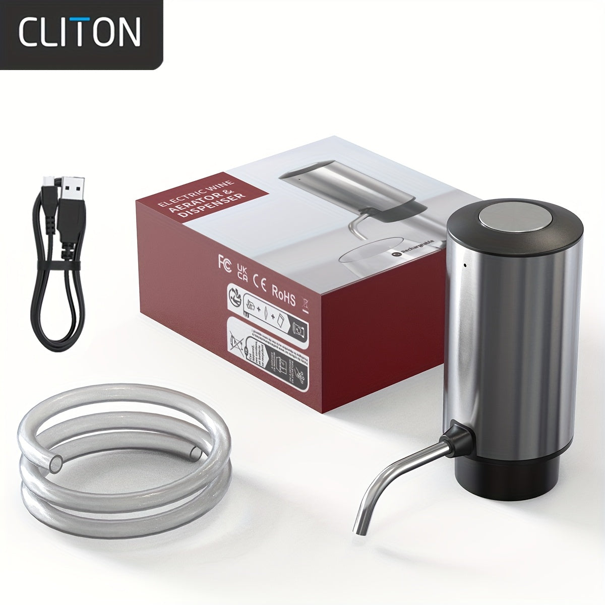 Electric Wine Pourer and Decanter with Olive Oil Diverters Kitchen Pourer