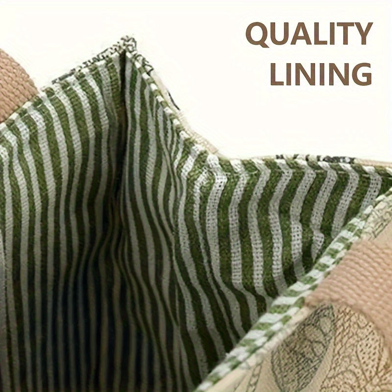 Canvas Tote Bag with Butterfly Print for School Travel Picnic Office