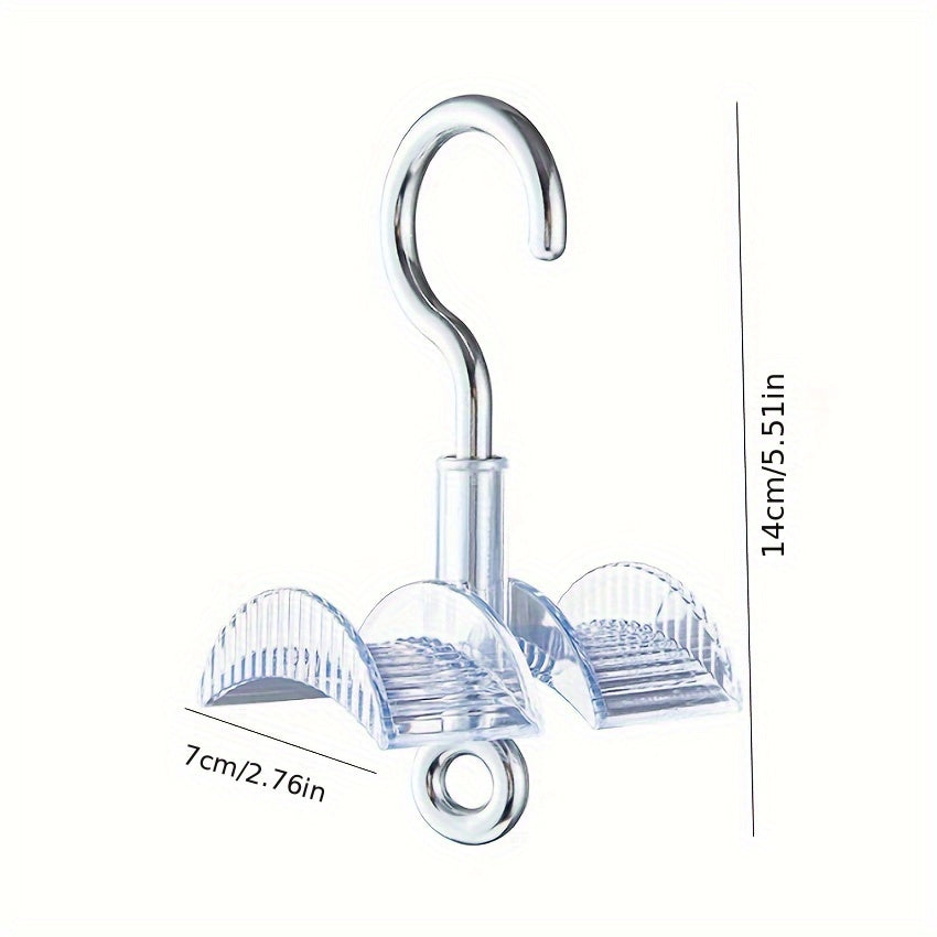 Sturdy Plastic Bag Hanger with 360° Rotation for Ties Belts Backpacks