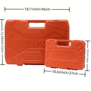 High Carbon Steel Auto Repair Tool Kit 6pcs Portable Ratchet Wrench Set