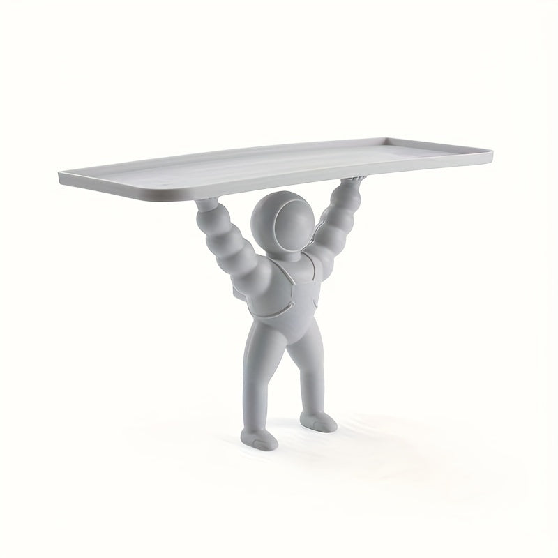 Wall-Mounted Space-Themed Organizer for Bathroom and Kitchen Durable Plastic 30x12.5cm