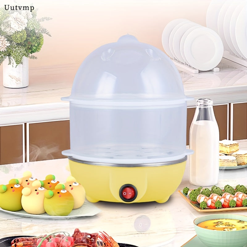 2-in-1 Egg Boiler and Steamer with Auto Power Off
