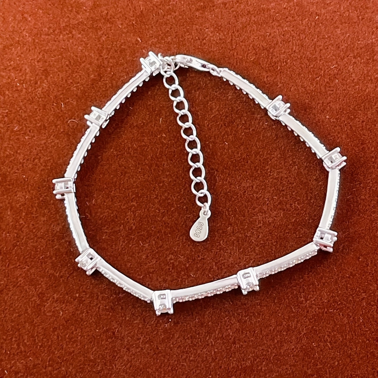 Шикарный антикварный богемный браслет из серебра 925 пробы с моиссанитом - 1,67 карата, камень рождения декабря, идеально подходит для повседневной носки и праздничного подарка, включает подарочную коробку, цепочка для руки в комплекте.