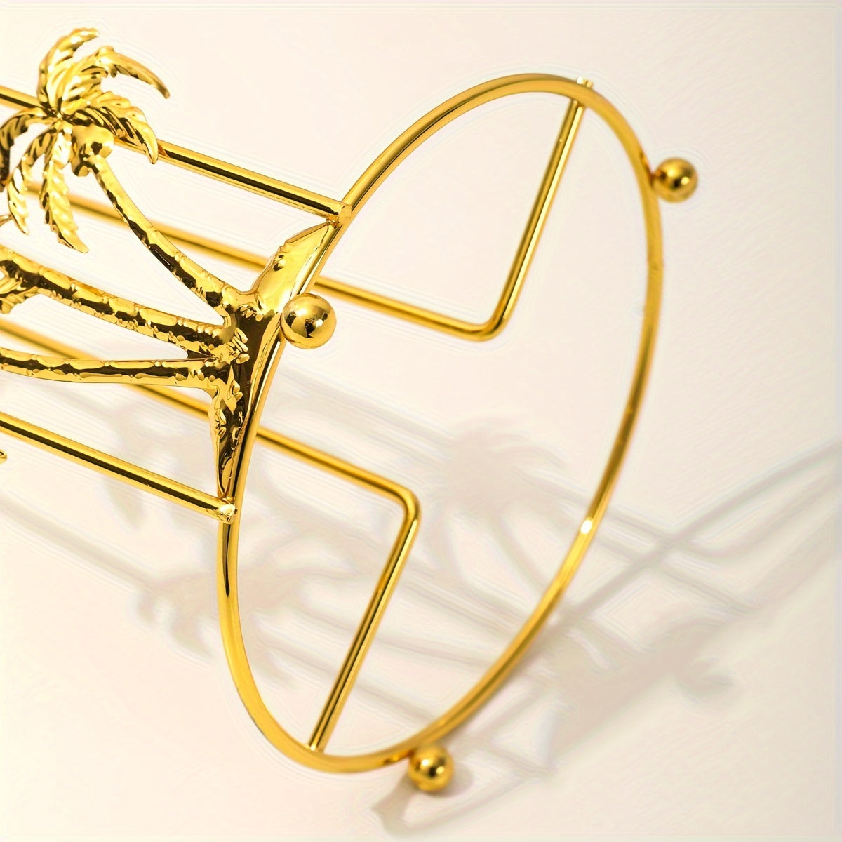 Kokos daraxti dizayni qog'oz sochiq tutqichi, burg'ulashsiz, stol usti, oshxona, hammom