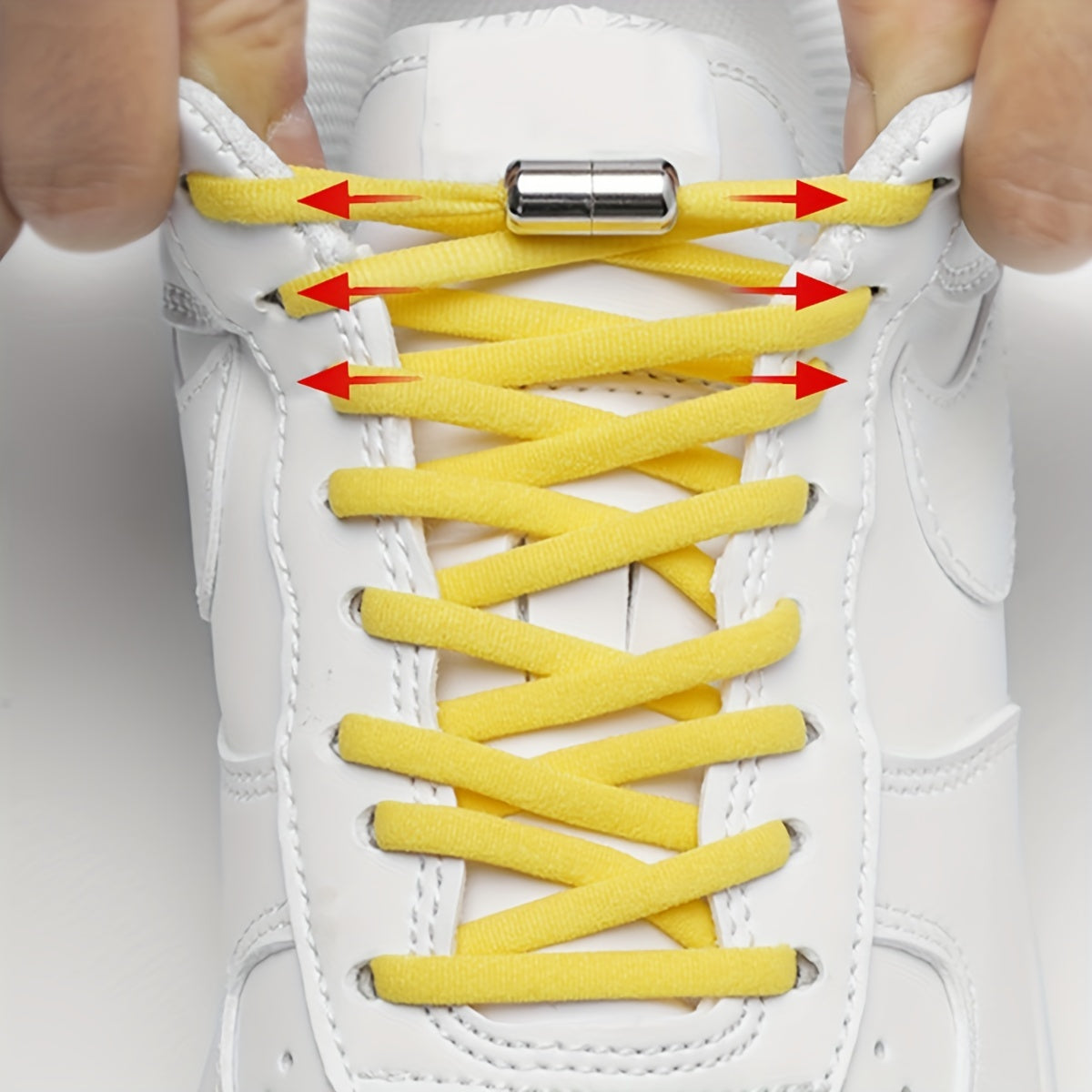 Unisex Elastic No-Tie Shoelaces With Buckles Replacement Lazy Laces