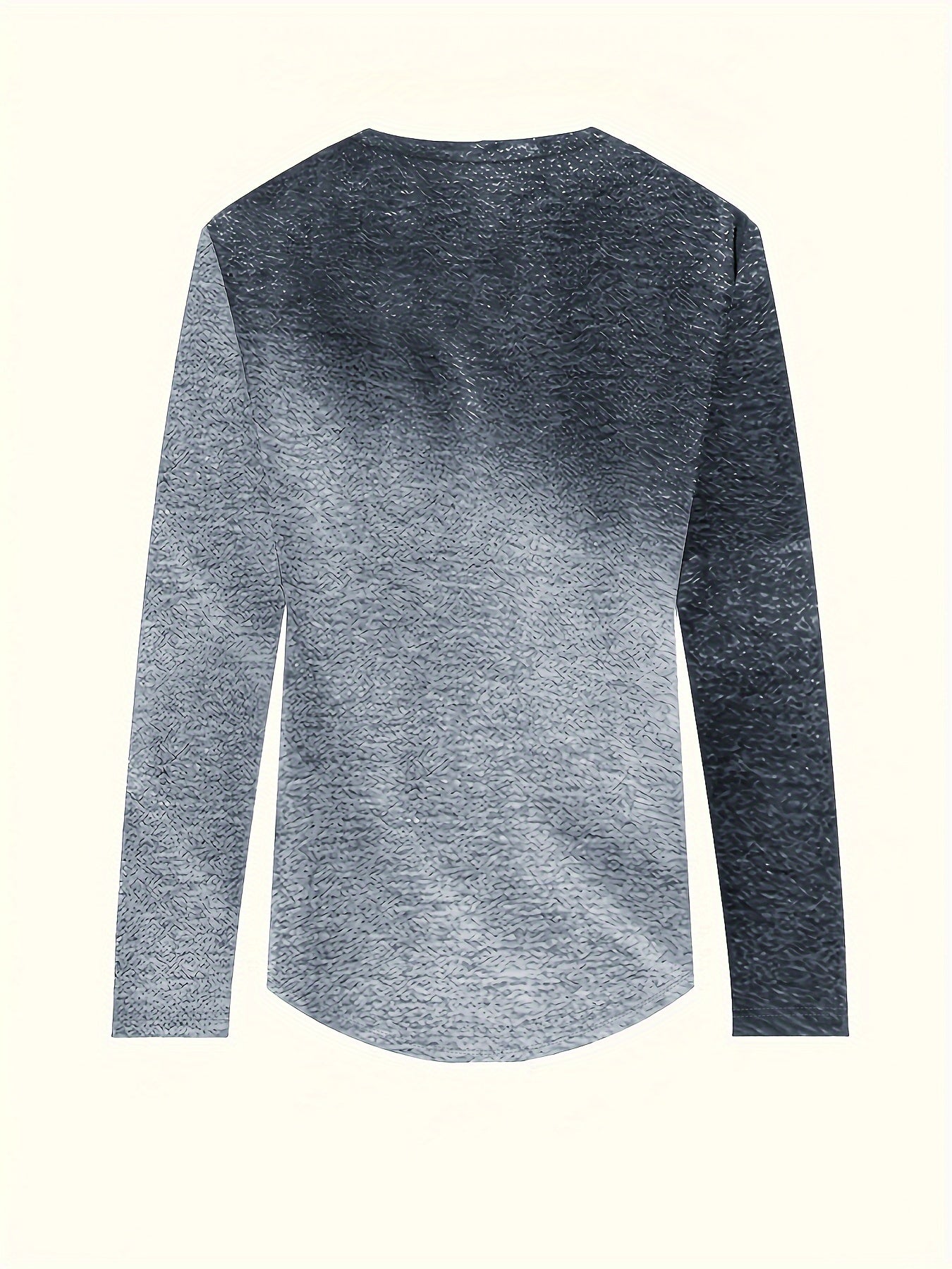 Women's Long Sleeve T-Shirt with Abstract Face Print Polyester Casual Autumn Spring