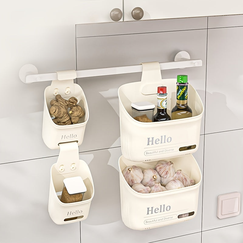 Multi-Purpose Plastic Storage Basket for Kitchen Bathroom and Home Use