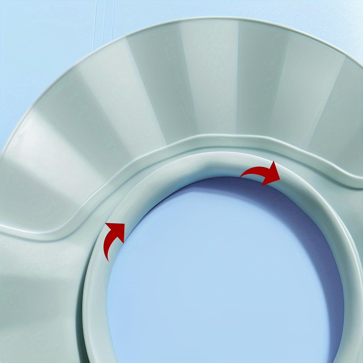 Gorro de ducha ajustable a prueba de agua para bebé, protección para oídos y ojos