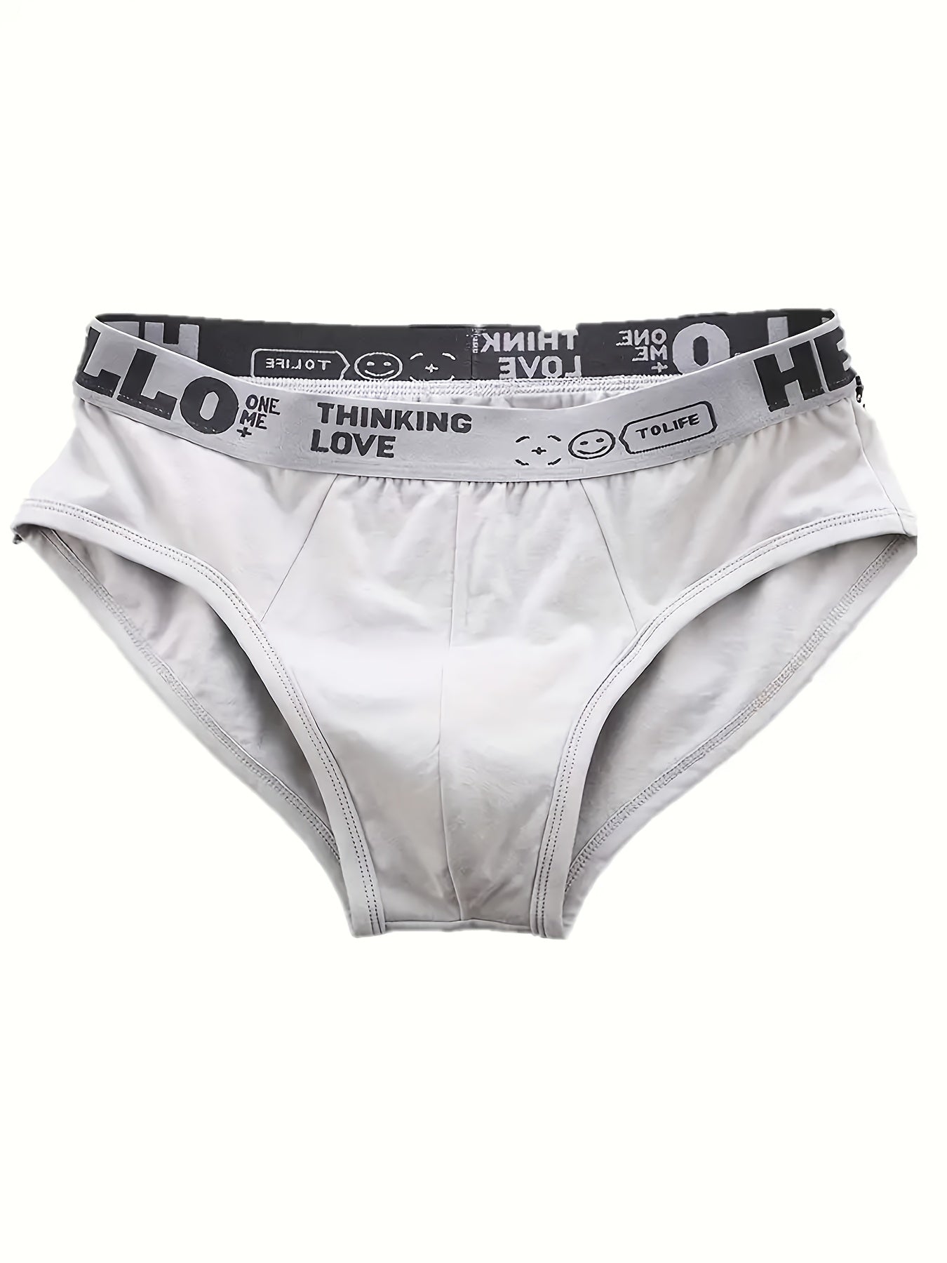 Men's Briefs 10 Pack Summer Polyester Spandex Solid Color Knit Comfortable Underwear