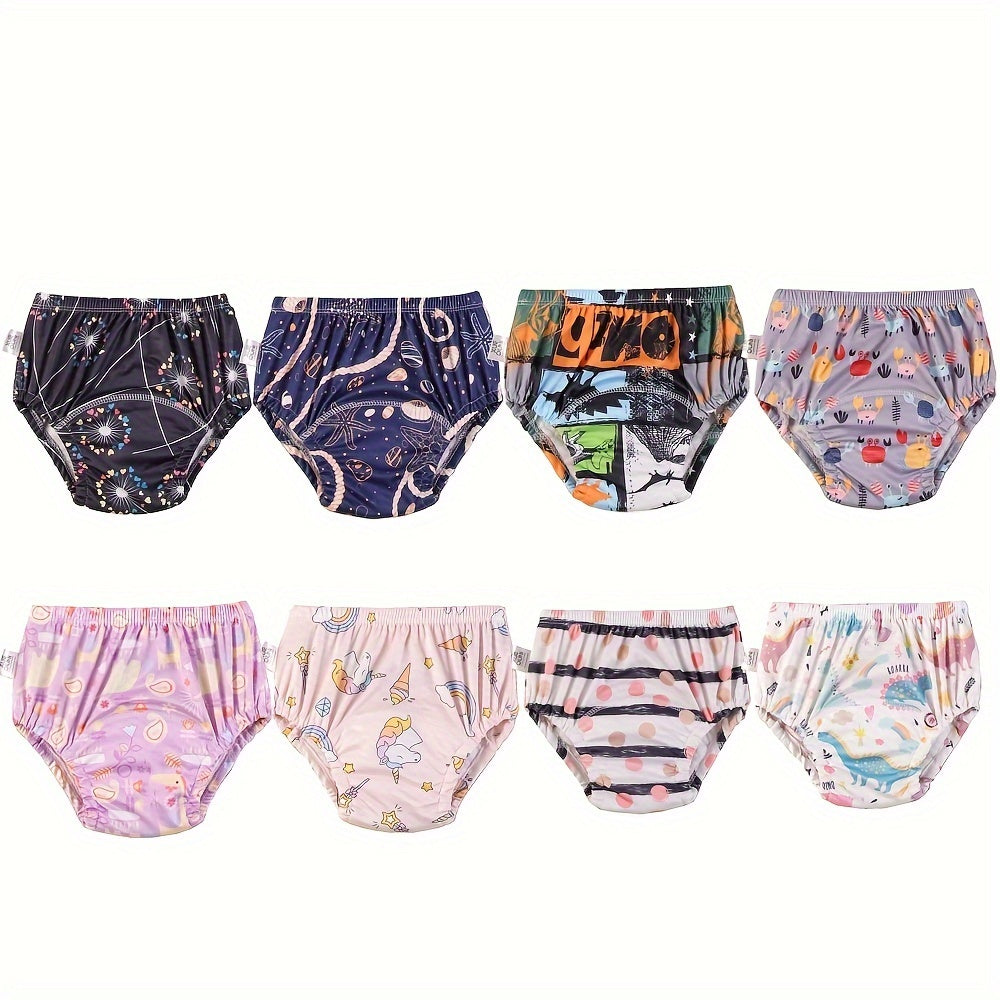 Training Diapers for Boys and Girls 4/5 Pack Breathable Polyester Knit Fabric