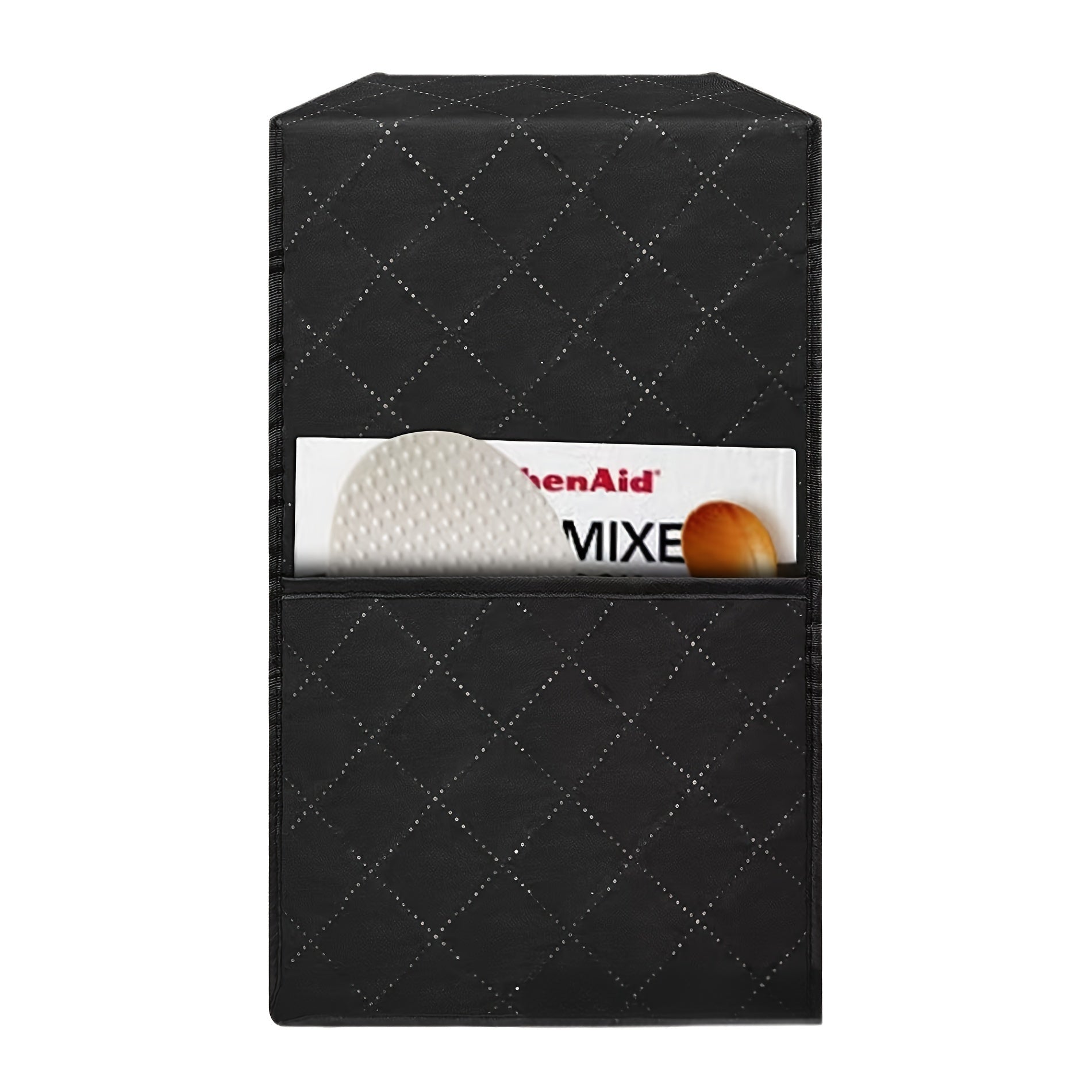 Cubierta de polvo minimalista universal para licuadora exprimidora, de poliéster impermeable, con gran bolsillo frontal