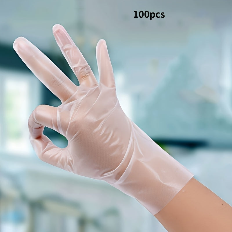 Guantes desechables de TPE sin látex, impermeables, resistentes al aceite, para cocina, baño y exteriores