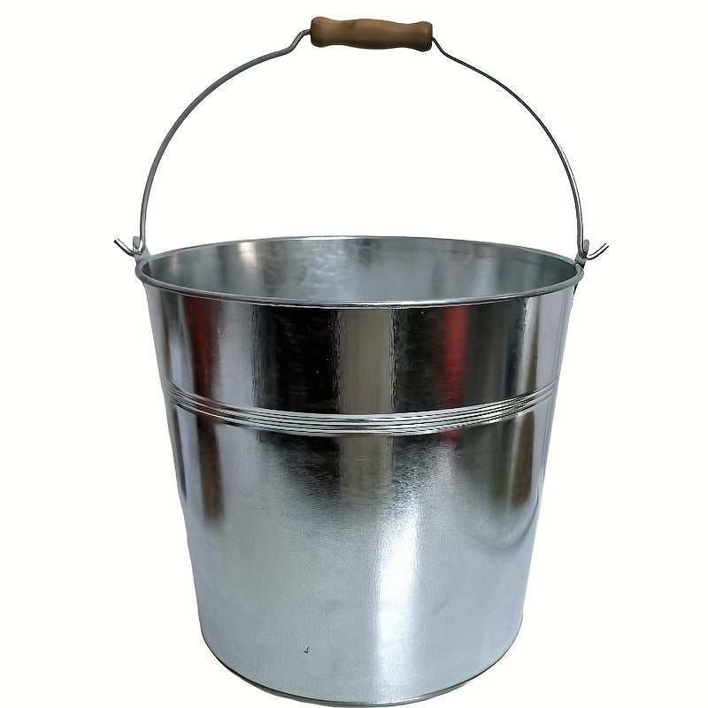 Heavy Duty Stainless Steel Bucket 25.4cm Galvanized Gold for Parties Weddings