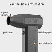 Handheld Fan with High-Speed 90000 RPM USB Rechargeable Lithium Battery for Outdoor Activities
