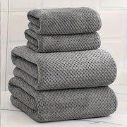 Luxury Mesh Bath Towel Set 2 Bath Towels 2 Hand Towels Quick-Dry Soft Polyester Nylon