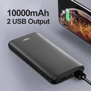 Portable 10000mAh Power Bank for iPhone, Samsung, Android Devices