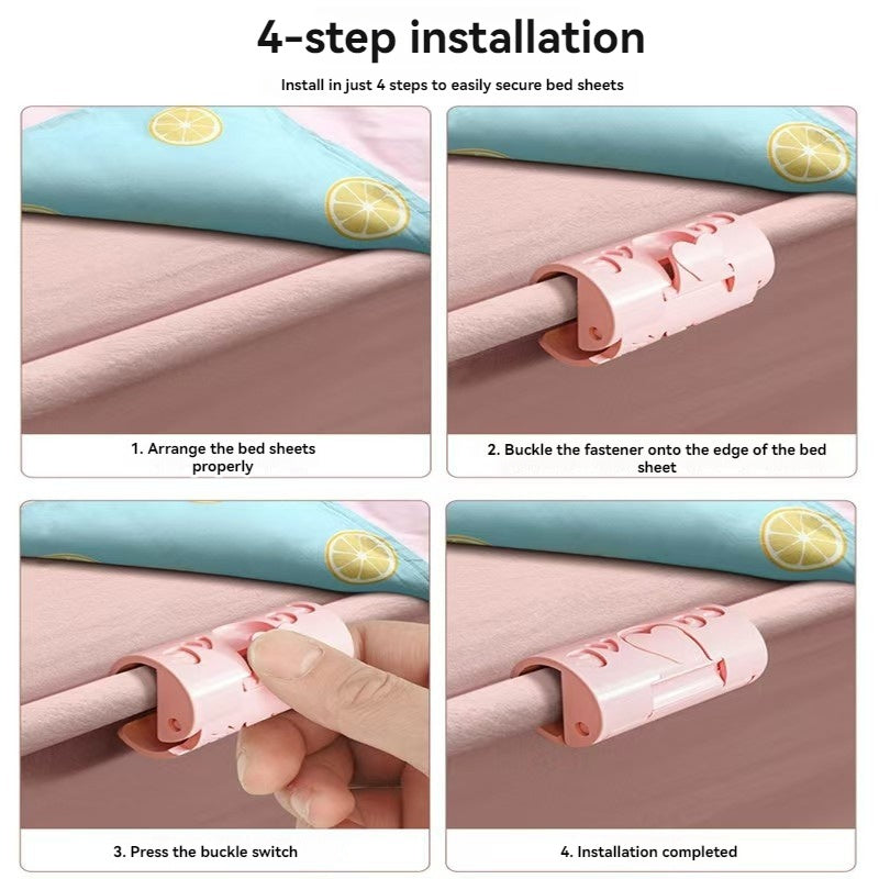 Bedding Accessories Set with Mattress Covers Duvet Holders and Bed Sheet Holders Mixed Colors