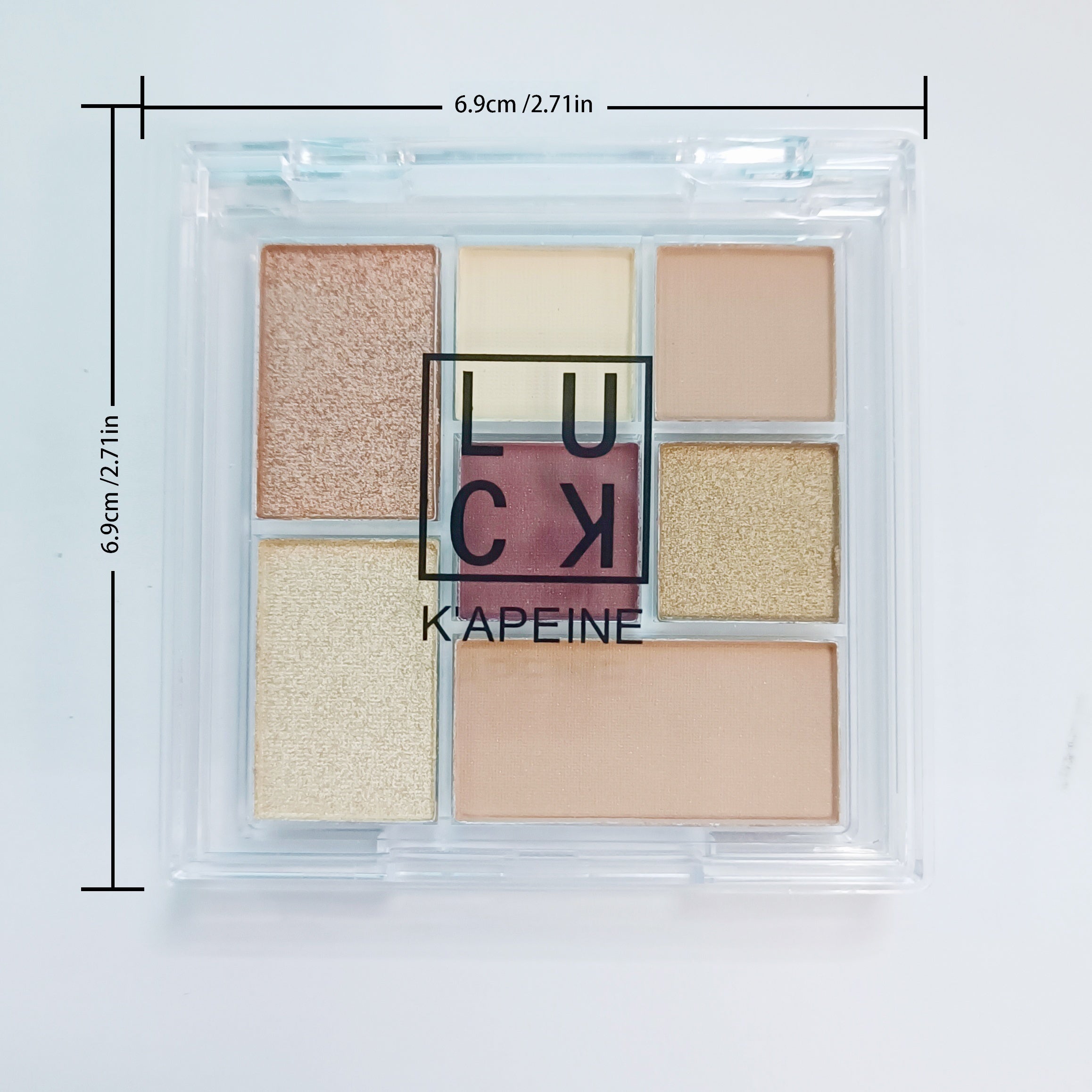 7-Color Eyeshadow Palette Matte and Shimmery Blue Brown Contouring