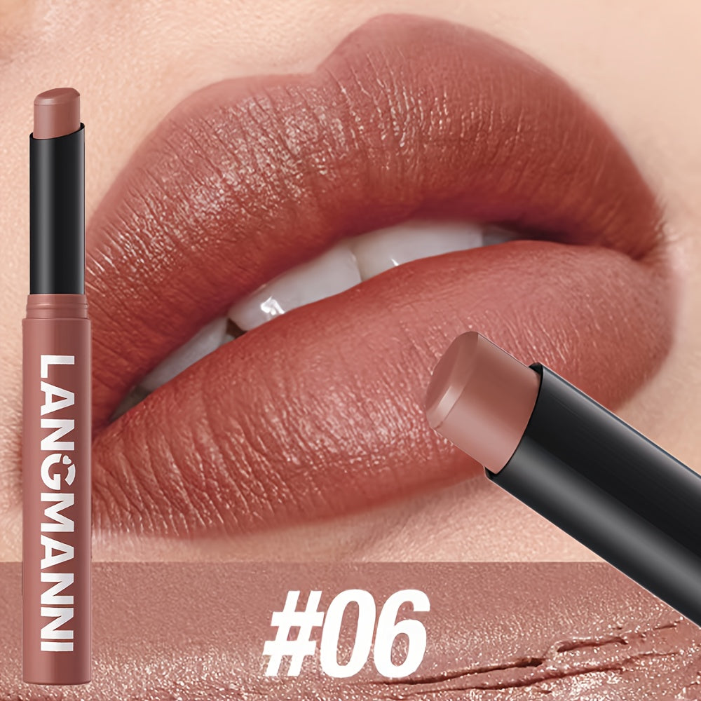 Унисекс вращающийся матовый красный помада для долговременного макияжа