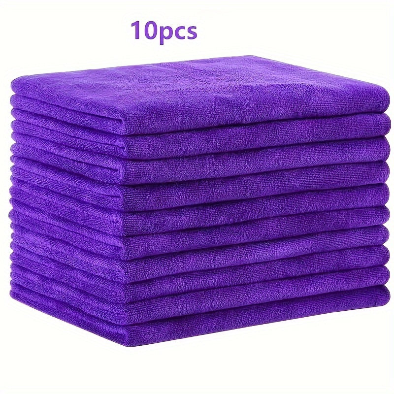 10-Piece Soft Polyester Towel Set for Bathroom Gym Spa Hotel and Commercial Use