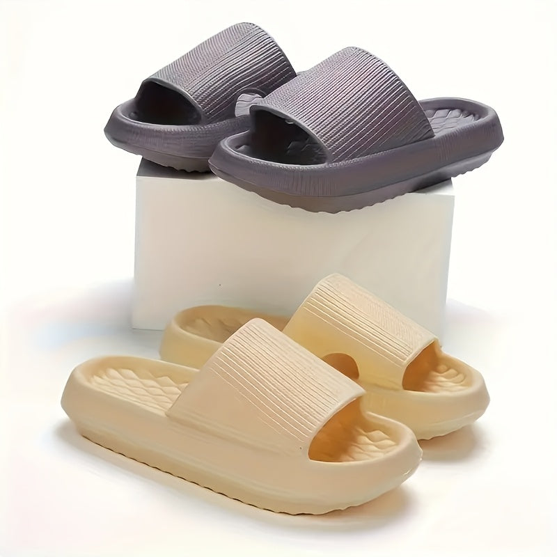 Women EVA Slides Open-Toe Sandals All-Season Beach and Shower Use