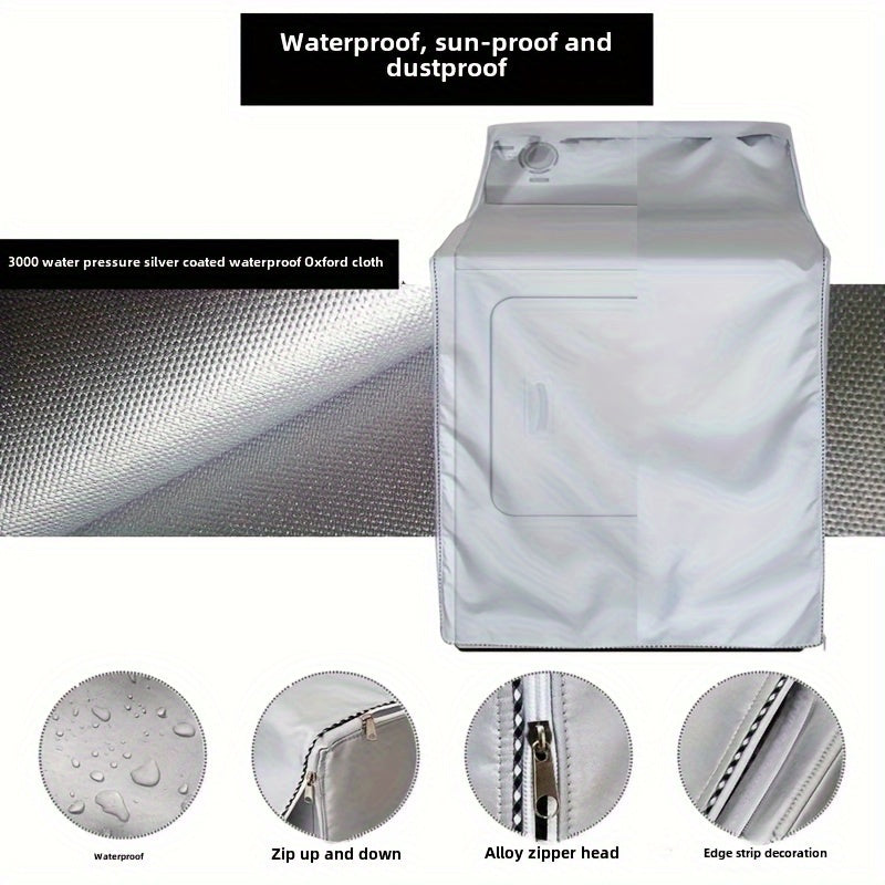 Waterproof Washing Machine Cover 210D Oxford Dustproof Outdoor Protector