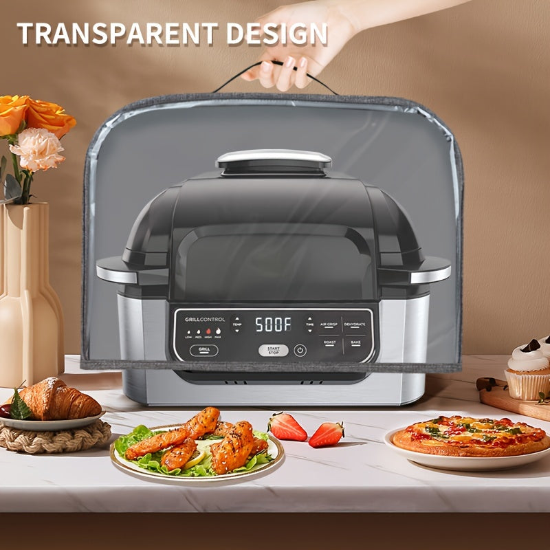 Durable Transparent Waterproof Dustproof Cover for Ninja Foodi Grill AG301 AG302 AG400 PVC Material