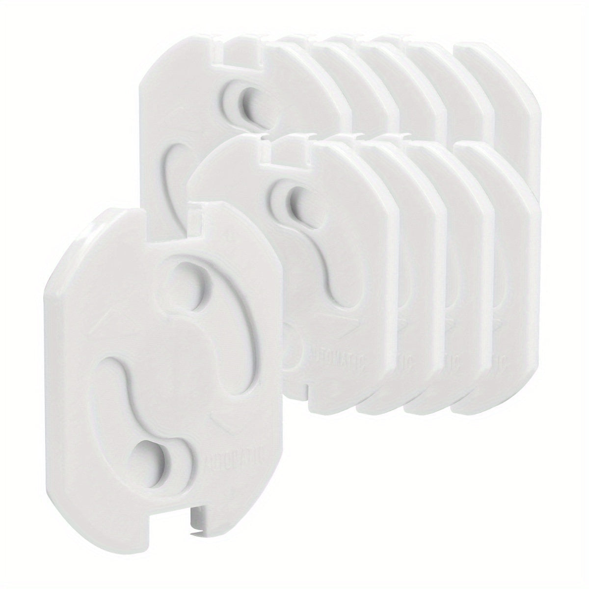 30 Youngsters BPA-Free White Plastic Outlet Covers for Child Safety