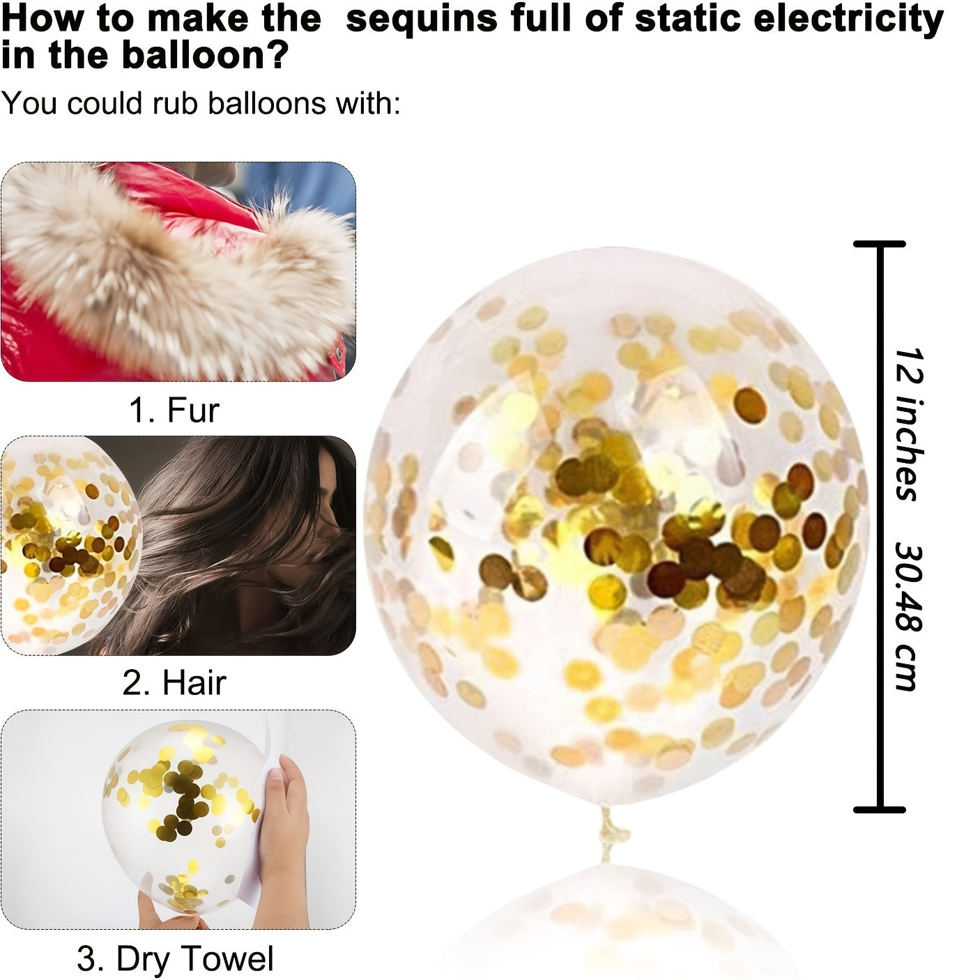 Globos de látex con confeti dorado y puntos de papel dorado para decoraciones de fiesta