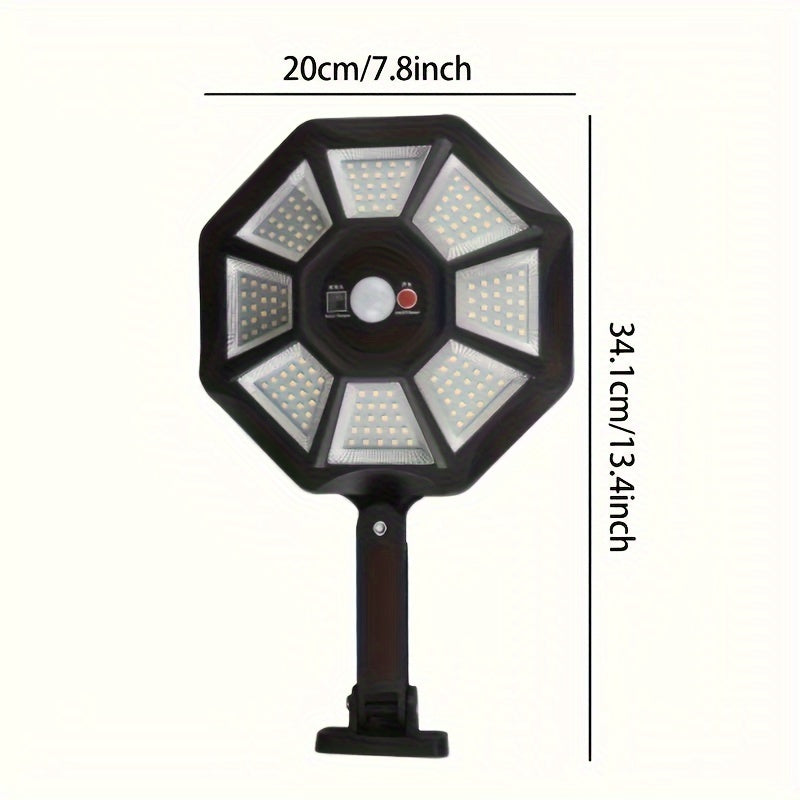 Outdoor Solar Street Light for Parking Lots with Dusk to Dawn, Motion Sensor, LED