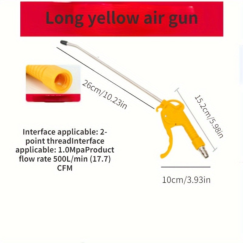 Herramienta neumática de aire a alta presión para eliminar polvo en automoción e industria