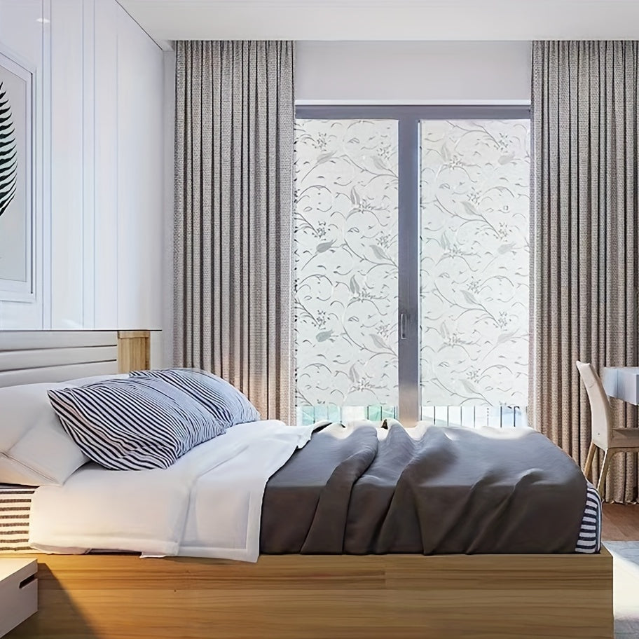 Frosted Vinyl Window Film for Bathroom Office Privacy Translucent Cling