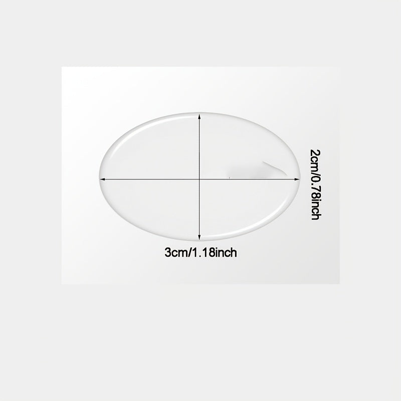 Maxsus dumaloq epoksi stikerlar, qayta ishlatiladigan, yuqori porloq, plaid, 100 dona