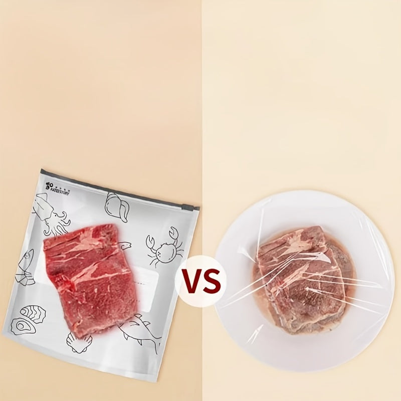 Vacuum Sealer Bags Pack of 10 Food-Grade Aluminum Foil Ziplock Storage Pouches