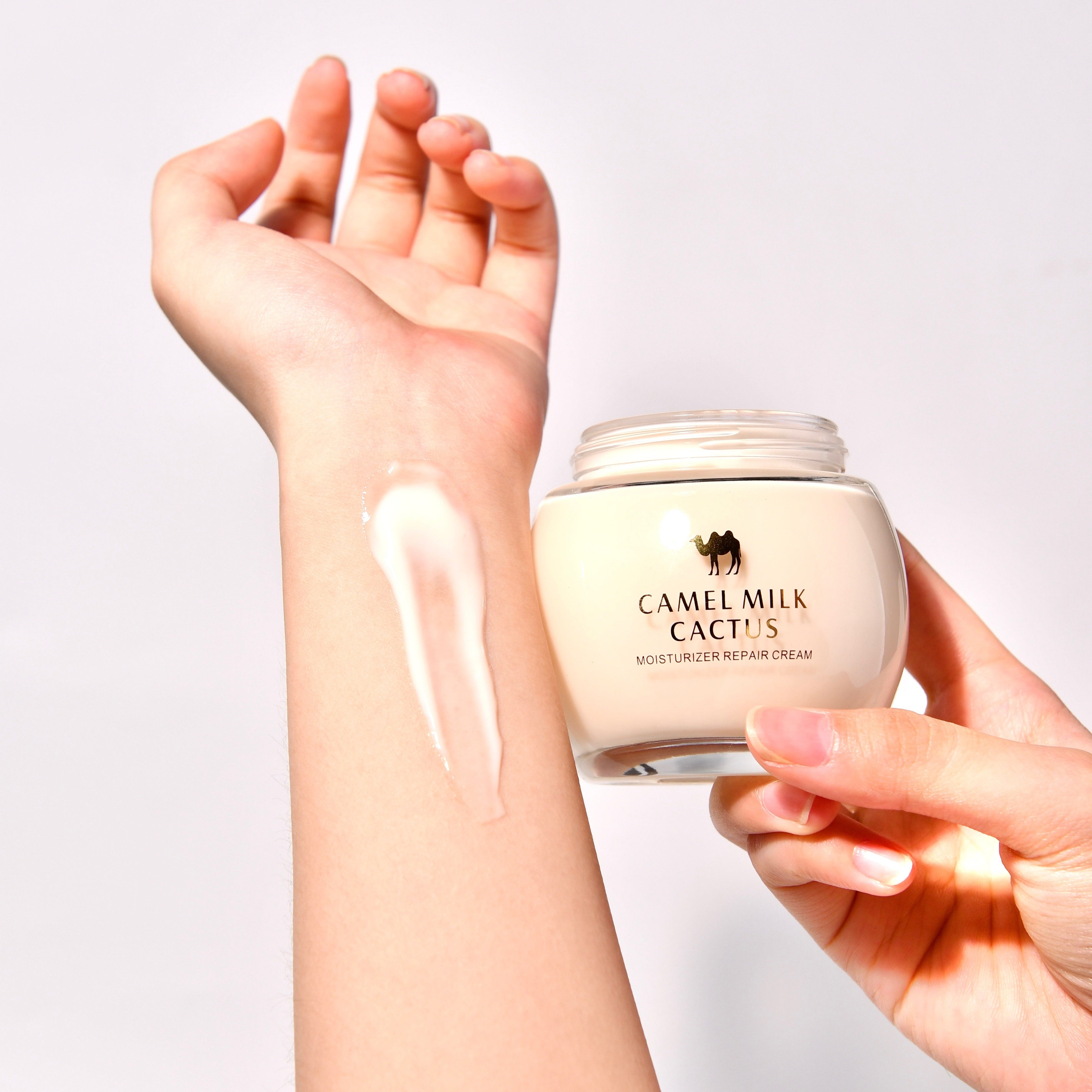 Crema facial nocturna unisex con leche de camello, retinol, niacinamida, vitamina E 4.586oz