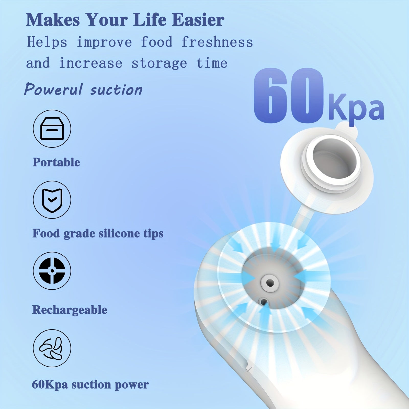 DINGDIAN Qo‘l bilan ishlovchi vakuum yopishtiruvchi mashina, kesgich bilan, 3-in-1 Elektr portativ mini sumkalar yopishtiruvchi, oziq-ovqat va atıştırmalıklarni saqlash uchun.