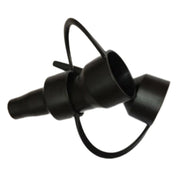 Air Compressor Nozzle Replacement Inflator Adapter with 3 Sizes Black