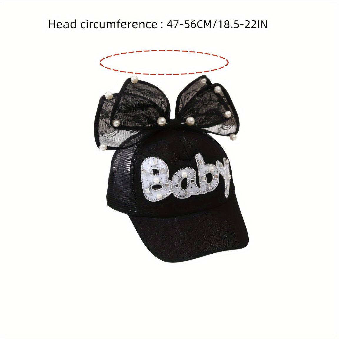 Kids Sun Hat with Letter Cartoon Ribbon Bow Breathable Fitted Sun Protection for Ages 3-14