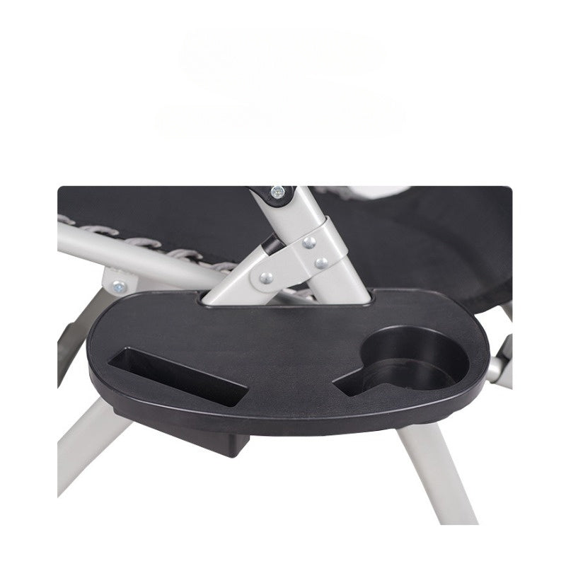 Accessory Tray for Zero Gravity Chair with Cup Holder and Phone Slot Black Plastic