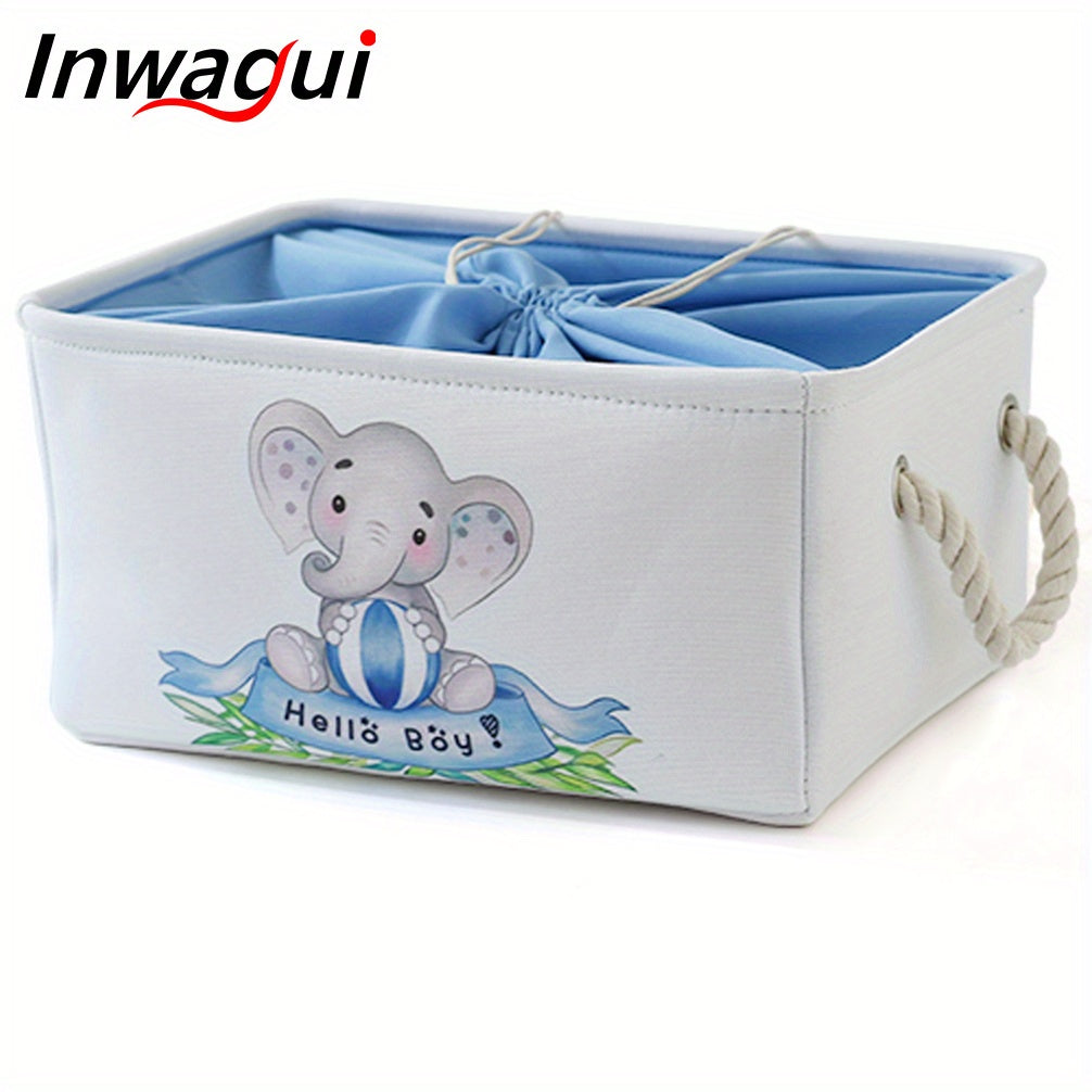 Cesta de almacenamiento de tela Art Deco para bebé niño para juguetes y organización en la habitación infantil