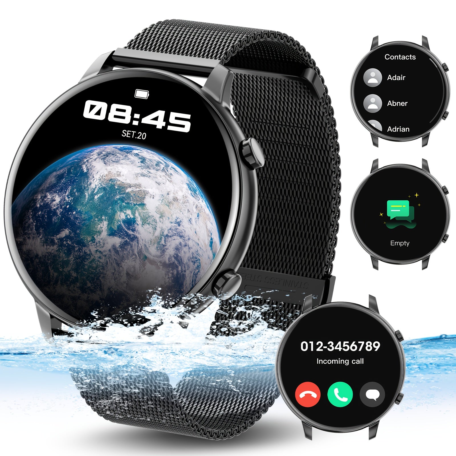 Smartwatch for Women Men 1.39 Inch HD Display 100+ Sports Modes Waterproof IP67