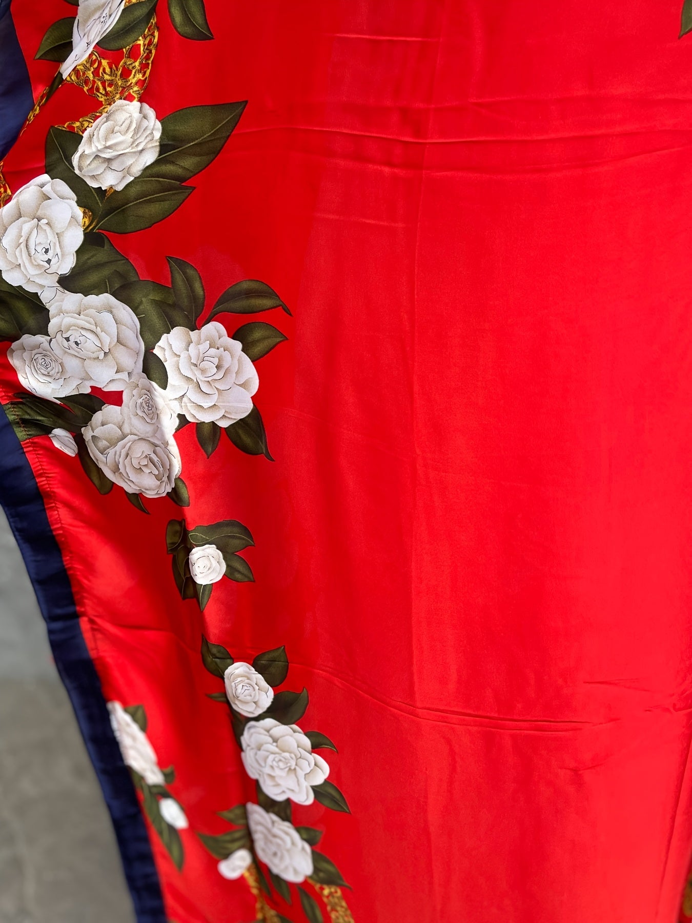 Plus Size Floral Tunic Dress Polyester Batwing Sleeves Party Wear